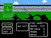 une photo d'Ã©cran de Captain Tsubasa sur Nintendo Nes